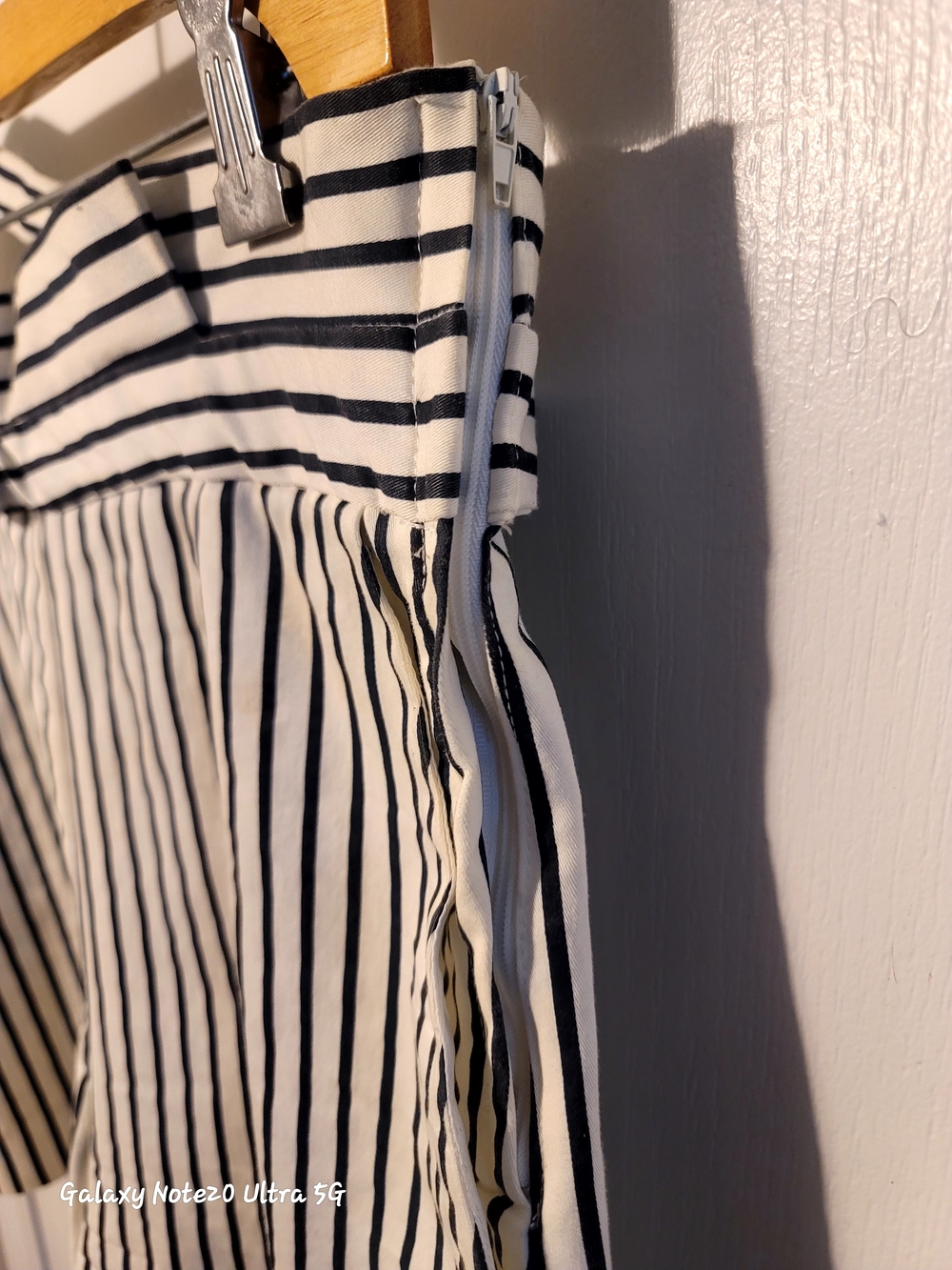 Dalia Black and White High Waist Striped Women’s Shorts